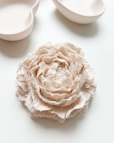Succulent Flower (Set of 3)  1 lager and 2 small flower Scented Candles